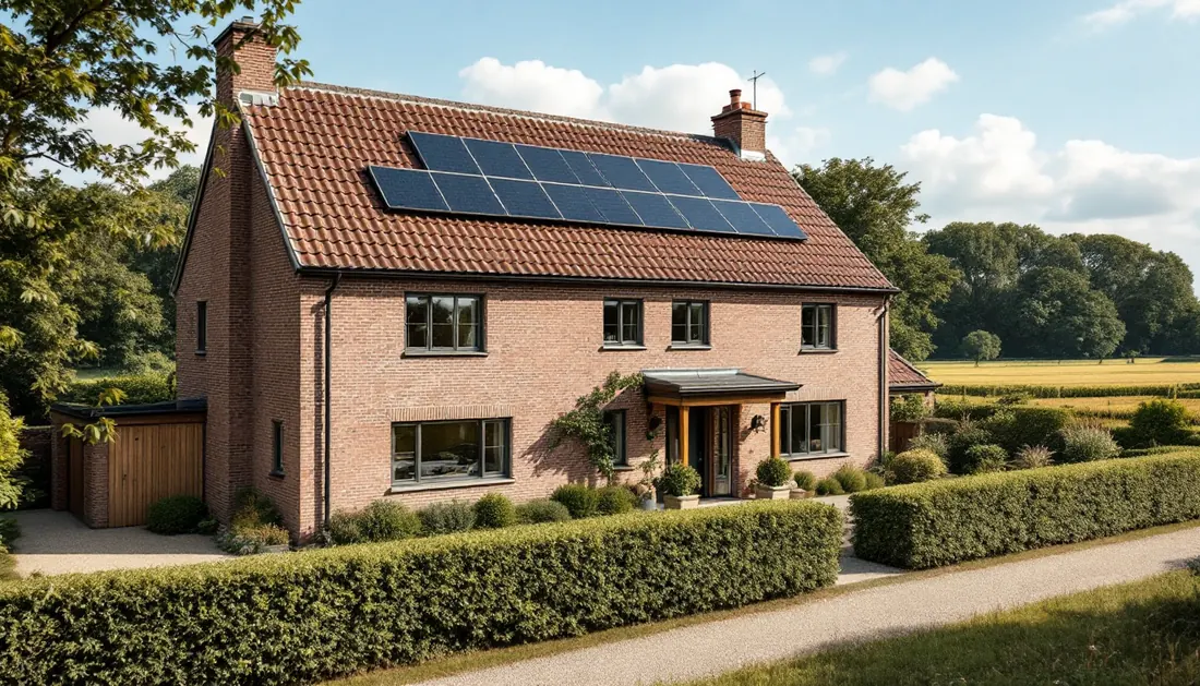 Zonnepanelen op een ruim dak in Brecht